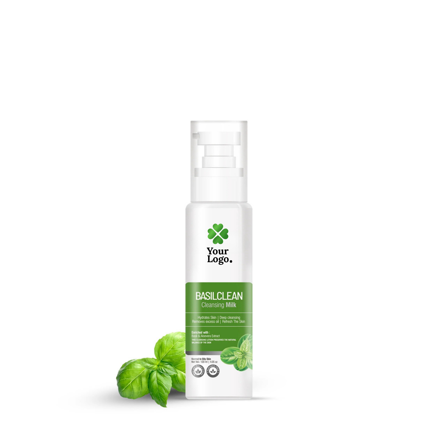 Cleansing Milk Enriched with Basil & Aloevera Extract