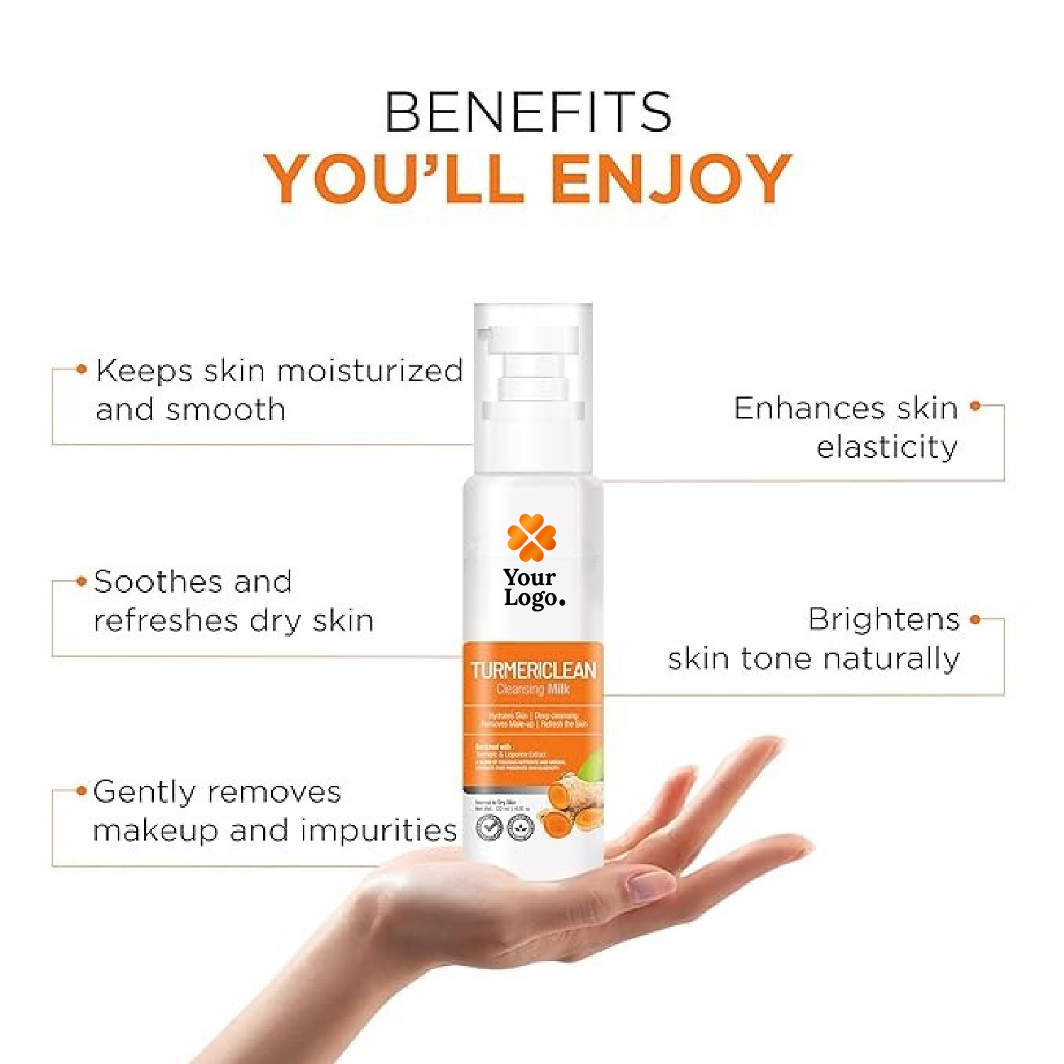 Cleansing Milk Enriched with Trumeric, Liqourice & Aloevera Extract