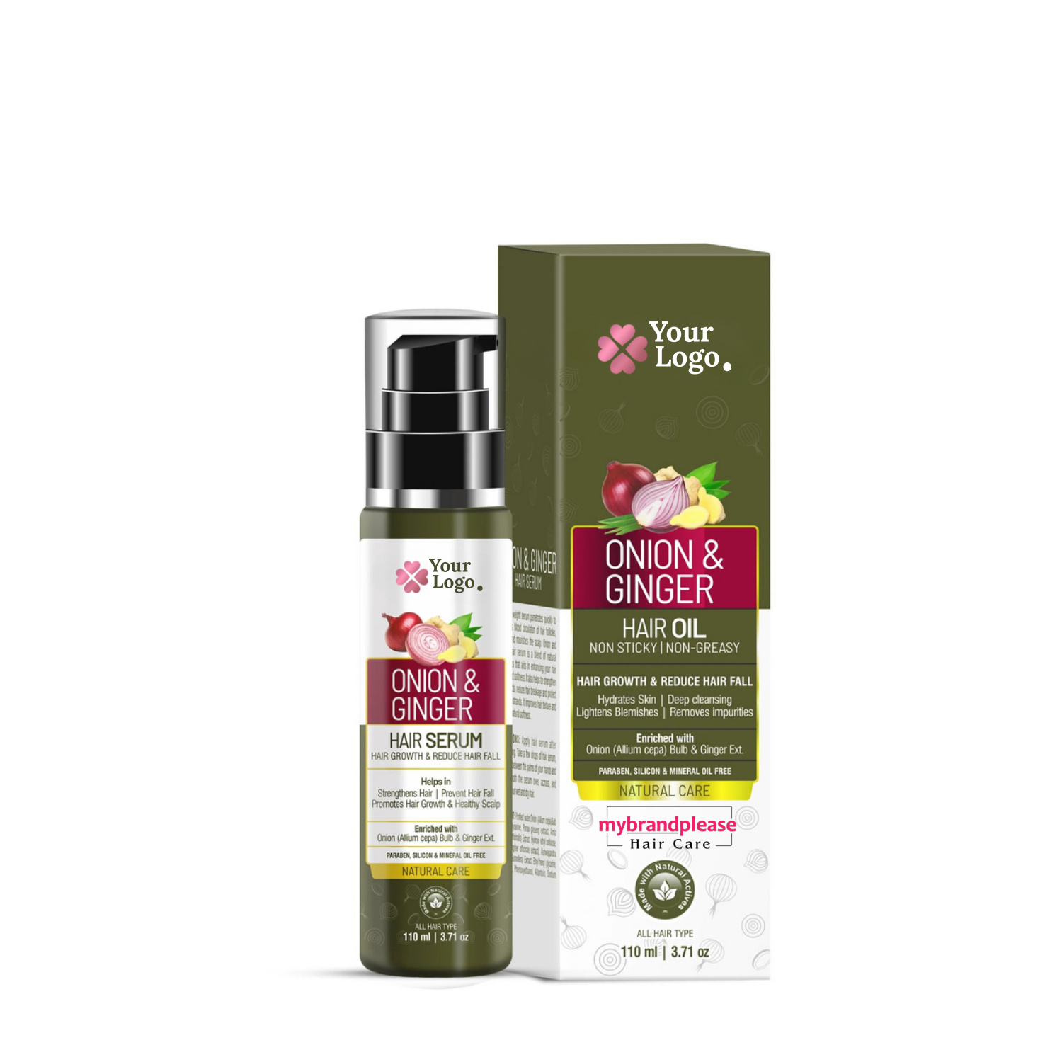 Hair Growth Serum Enriched with Onion & Ginger Extracts
