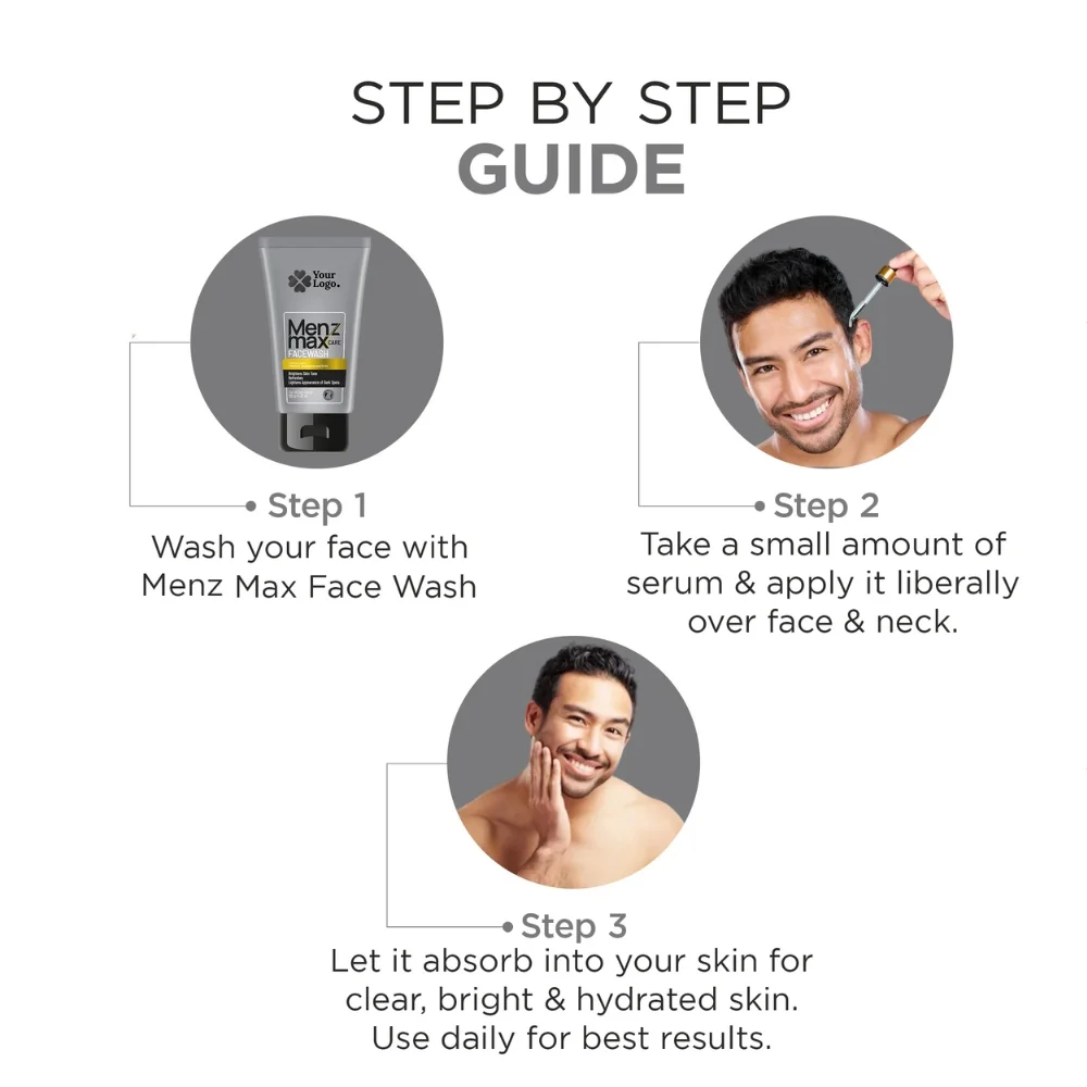 Menz Max Care _Vitamin C, Niacinamide & Biotin Serum