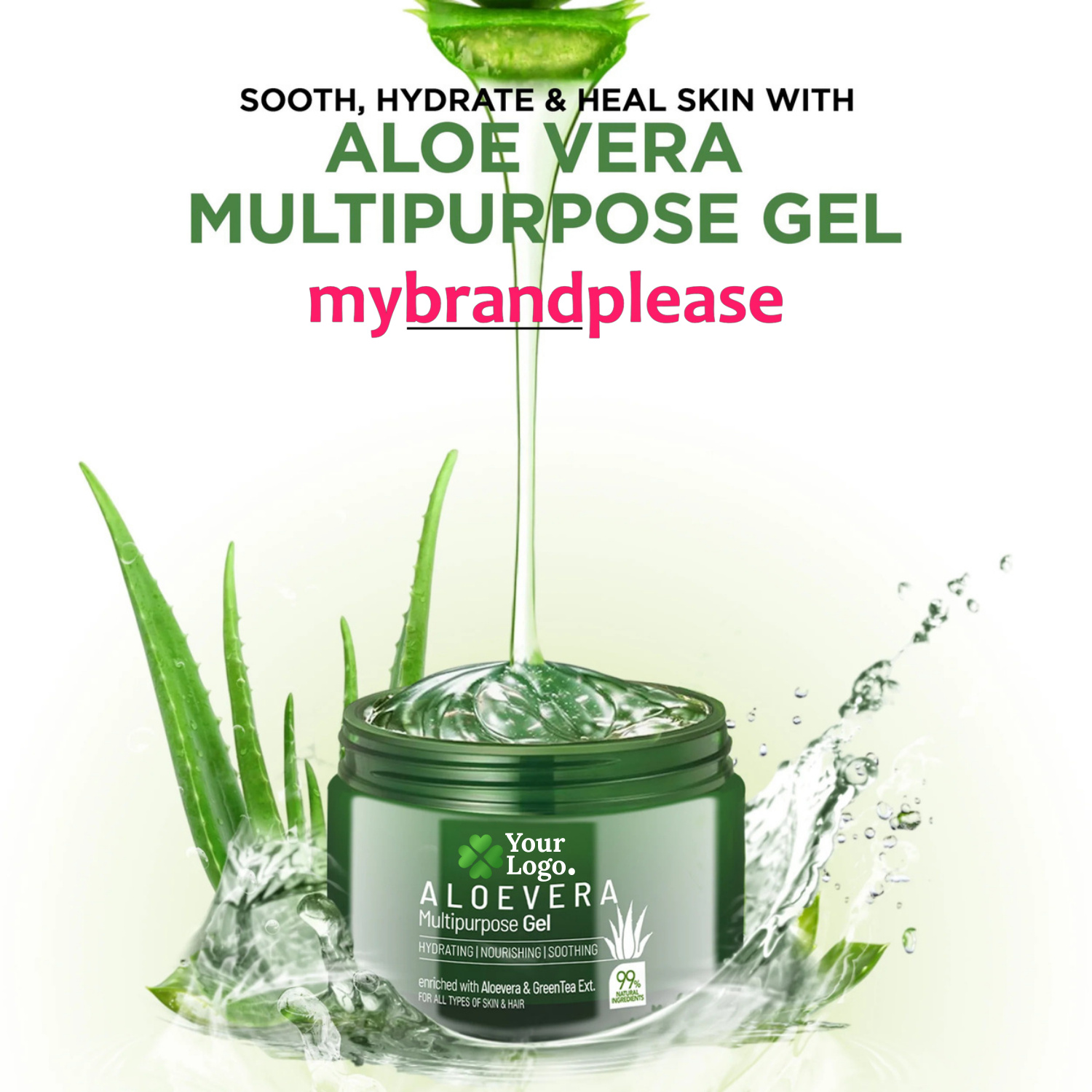Multi Purpose Gel Enriched with AloeVera & Green Tea Extracts
