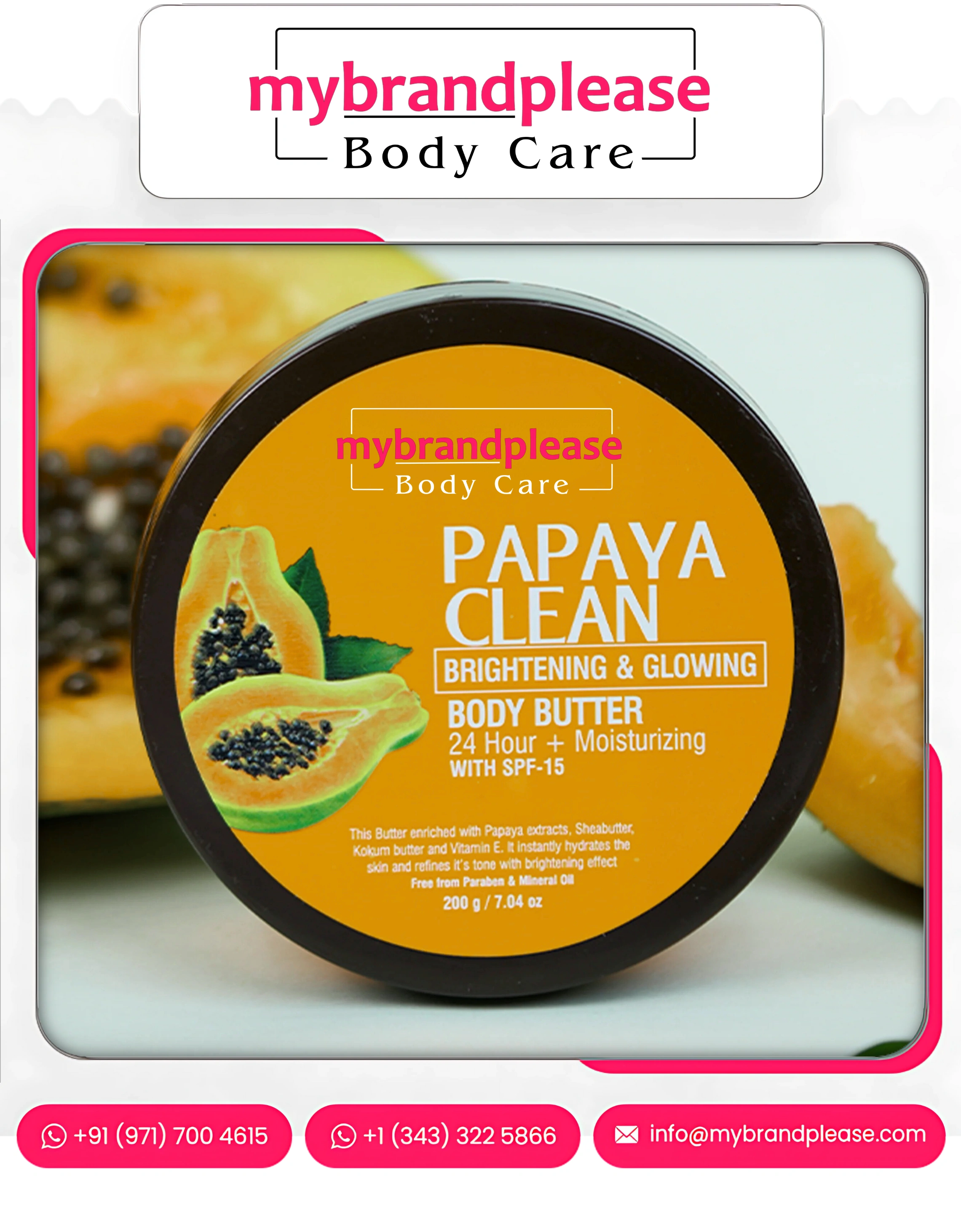 Papaya Brightening & Glowing Body Butter