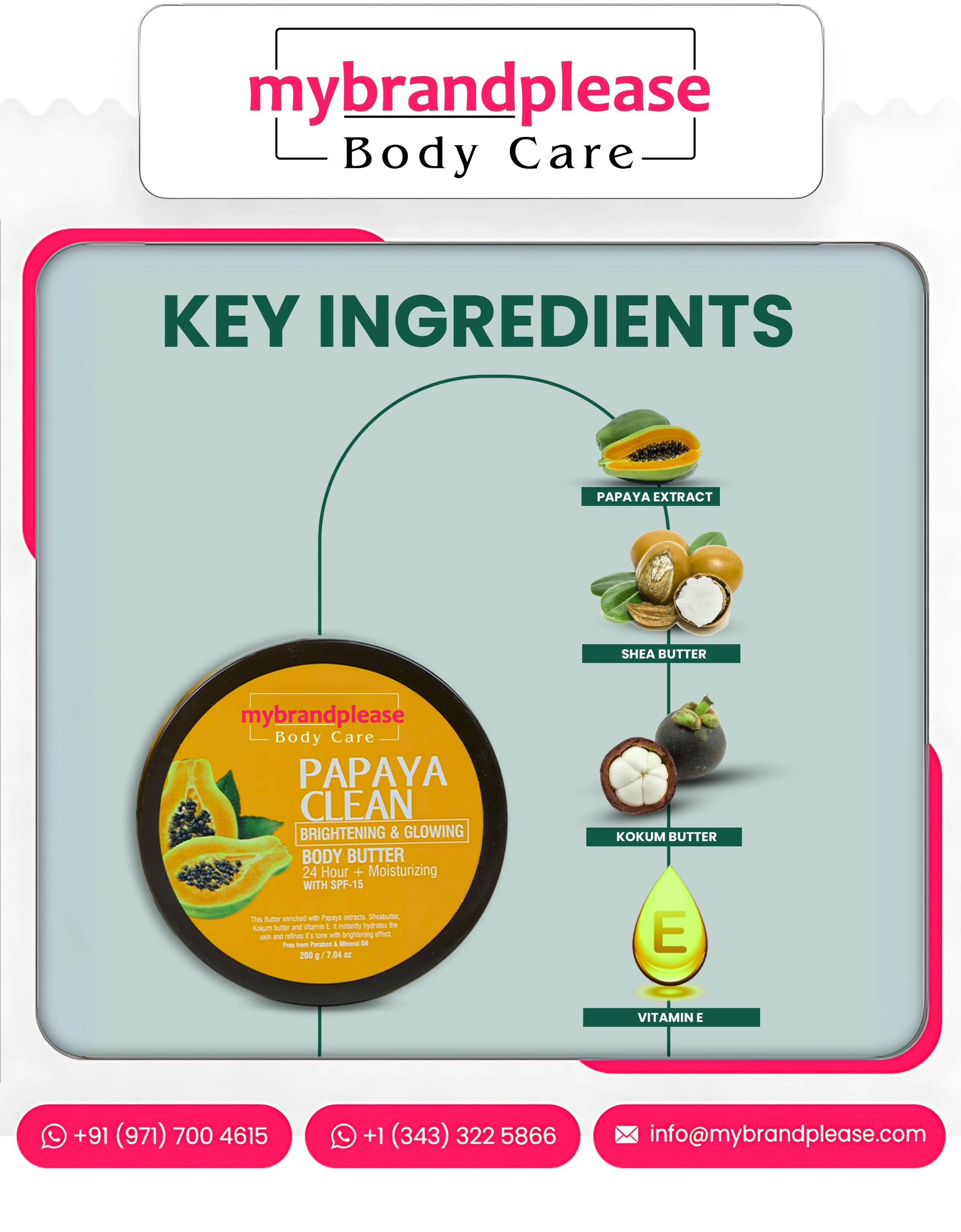 Papaya Brightening & Glowing Body Butter