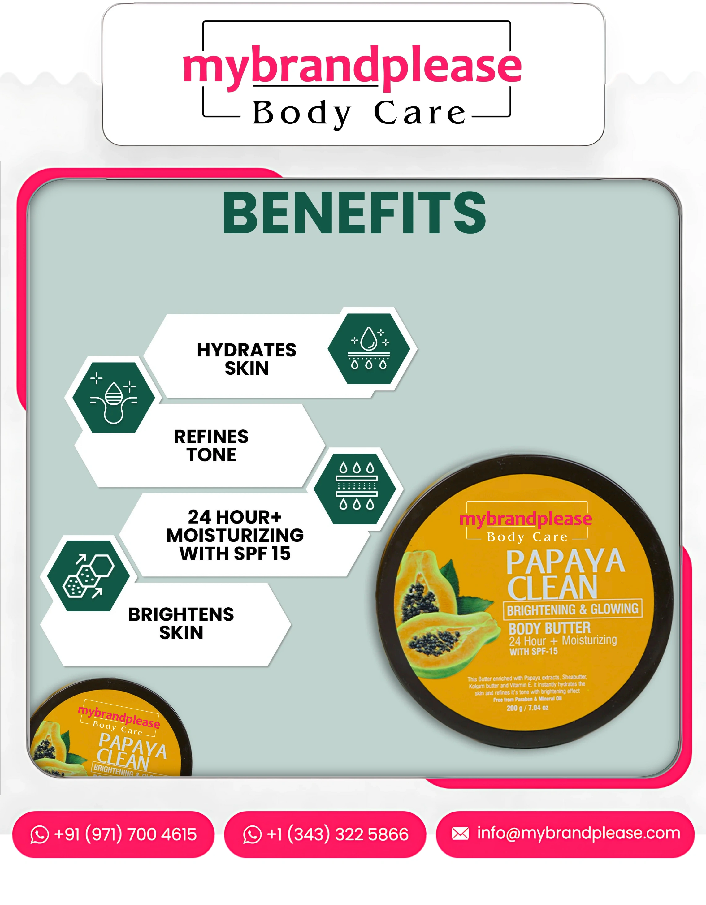 Papaya Brightening & Glowing Body Butter
