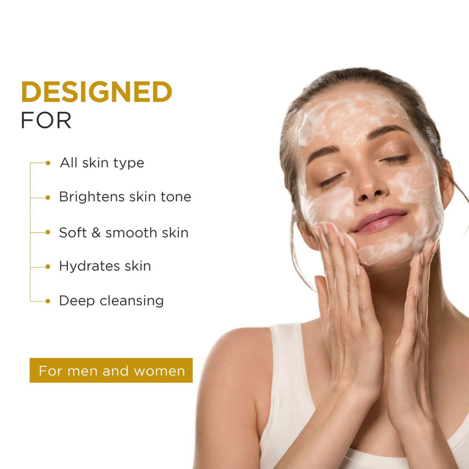 Rice Water Brightening Foaming Cleanser With Niacinamide & Aloevera Extract