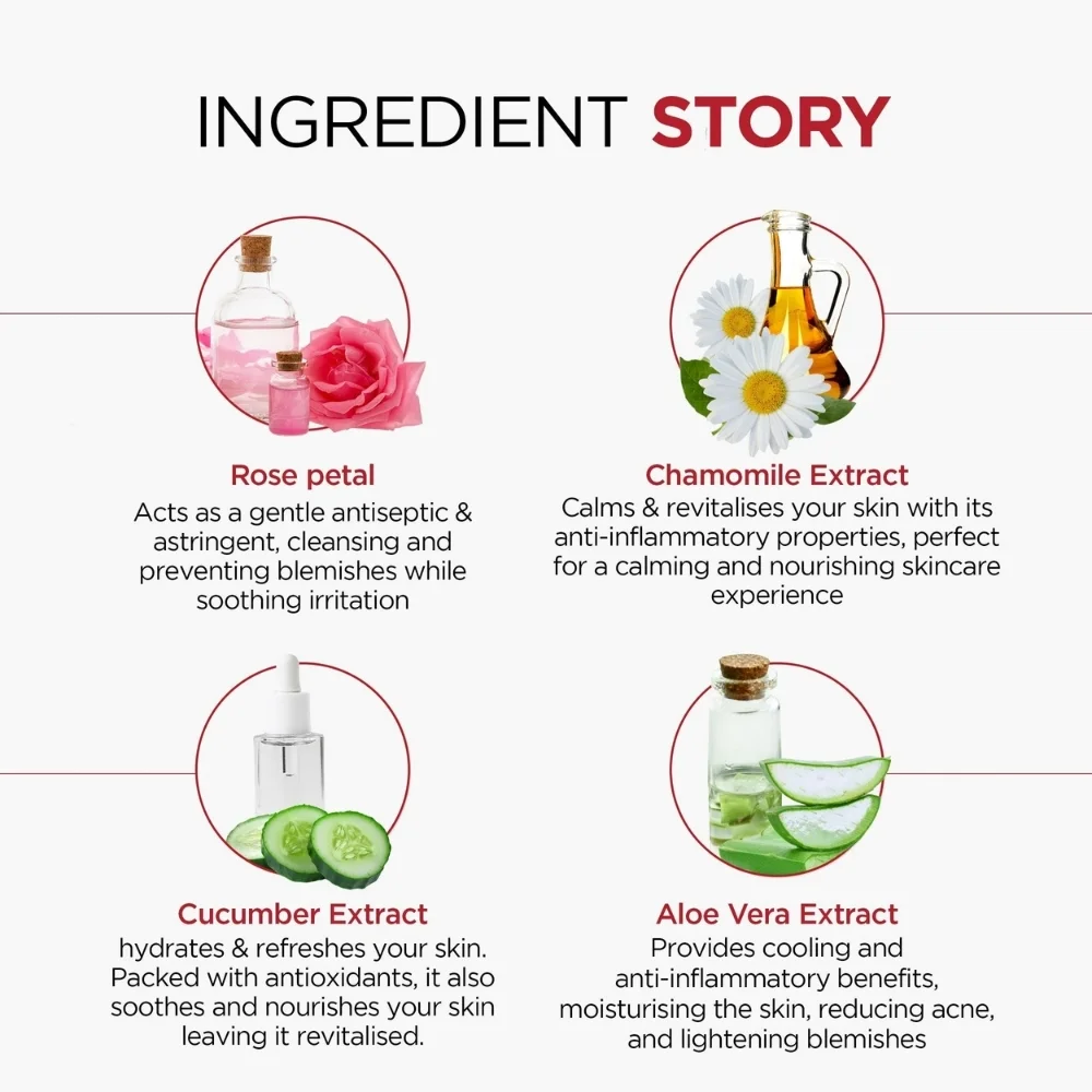 Rose Fresh Facial Skin Toner