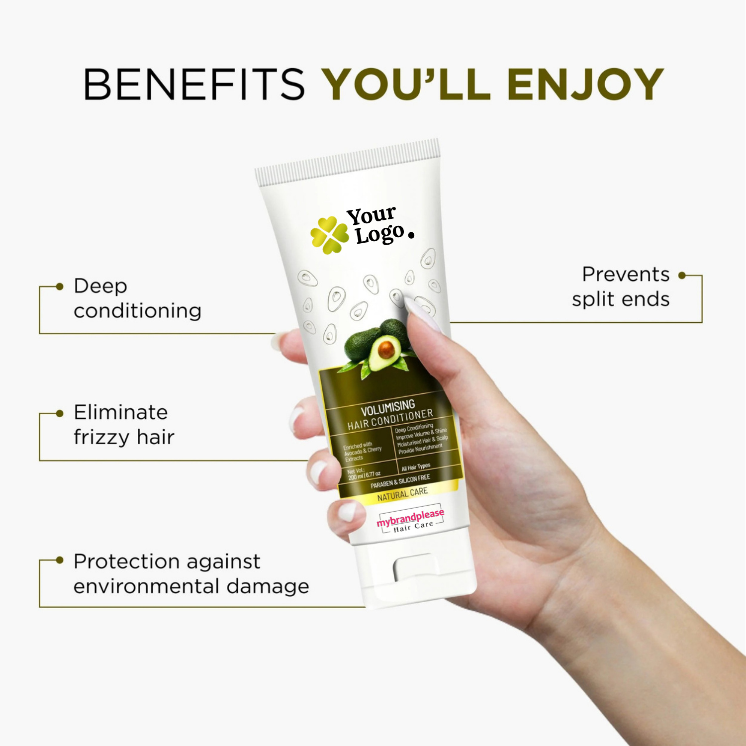Volumising Hair Conditioner Enriched with Avocado & Cherry Extracts